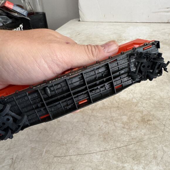 Vintage TYCO HO Scale Auto Loader Frisco Trailer Train Car SL-SF 2530 - no cars - Picture 12 of 12